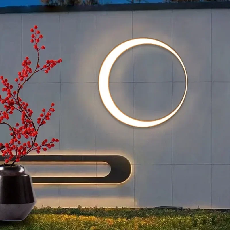 Foyer Lighting Wall Decor - Lámpara de pared de Luna impermeable