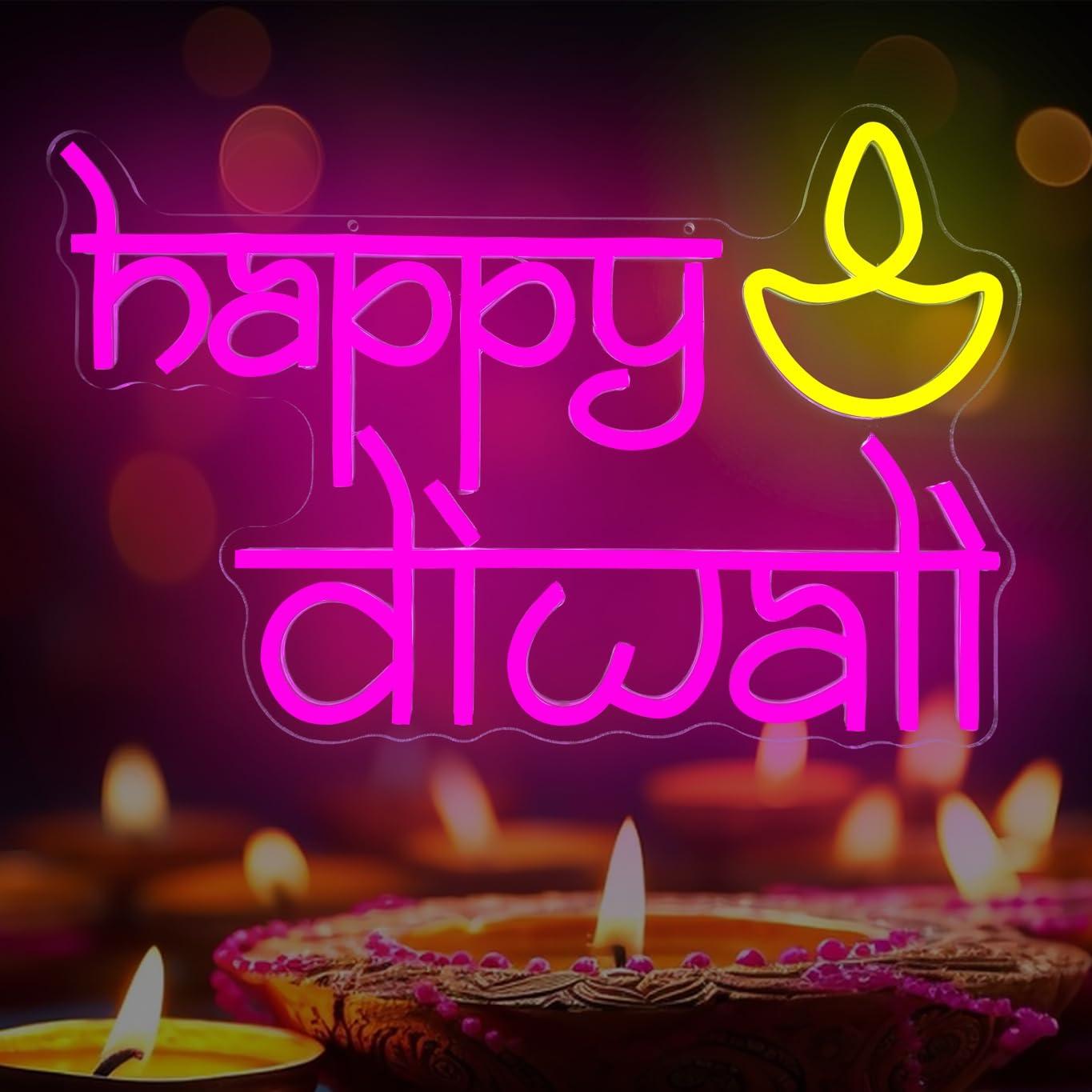 Lighting Decoration For Diwali - Letrero Luminoso LED de Neón con