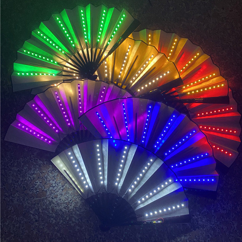 Lighting Decor For Diwali - Abanico de mano plegable con luz
