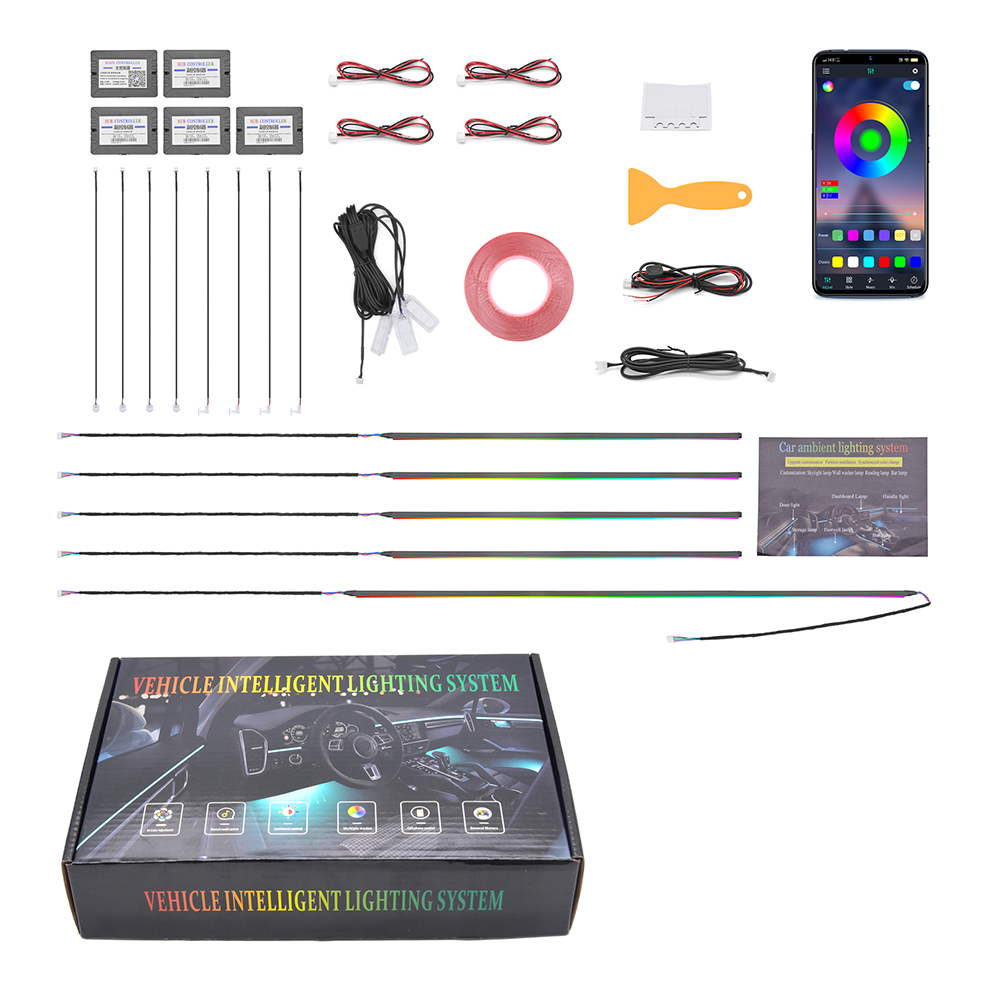 Ambient Led Strip - Kit de Luces Ambientales para Auto,