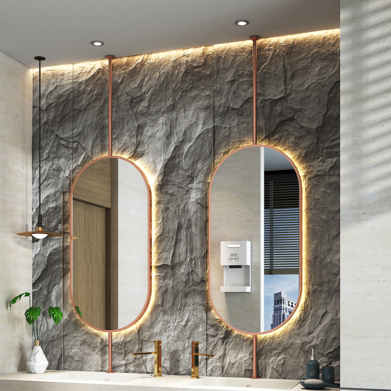 Furniture Lighting & Decor Magazine - Espejo Ovalado Colgante de Techo de