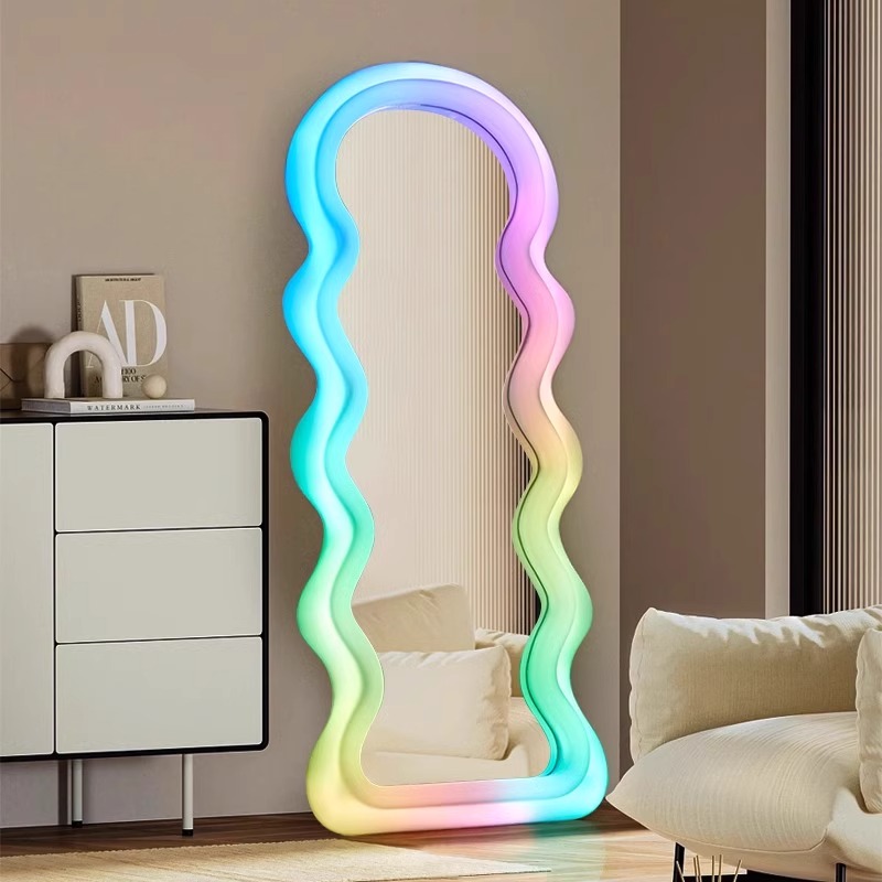 Furniture Lighting & Decor Magazine - Espejo de luz de estilo coreano,