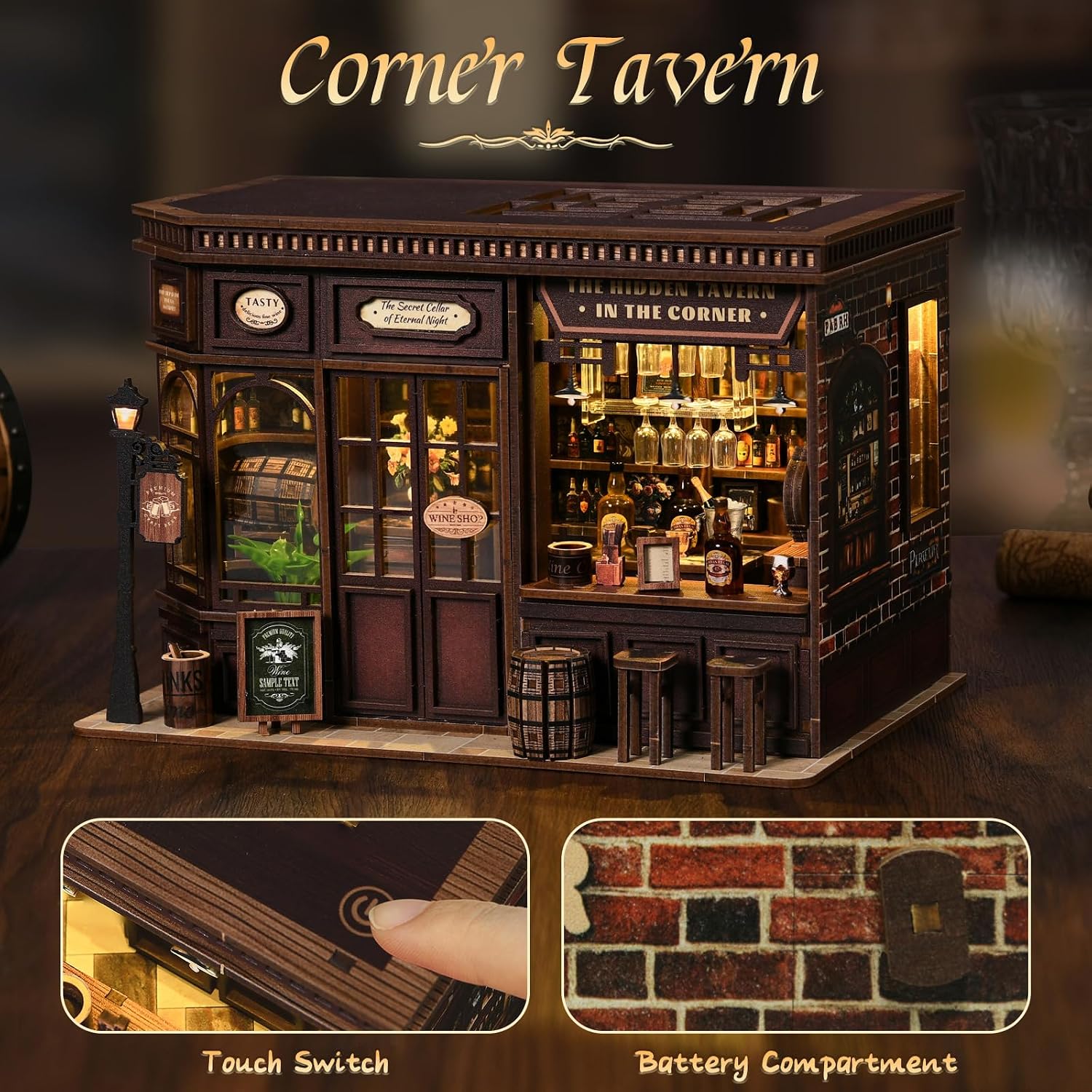 Lighting Decor House - Kit de Casa en Miniatura para