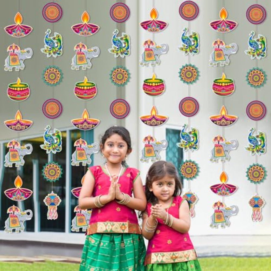 8 Piezas de Decoración Colgant - Lighting Decoration For Diwali reseña y precio