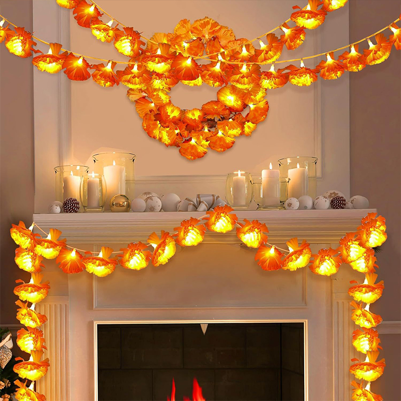 Guirnalda de flores artificial - Lighting Decoration For Diwali reseña y precio
