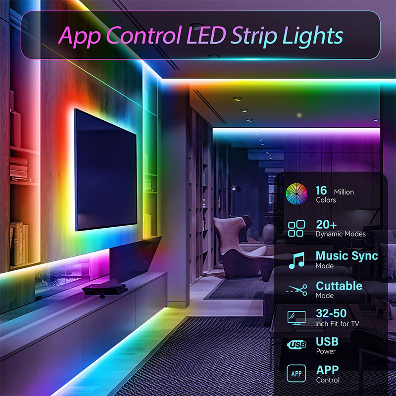 Tira de Luces LED RGB USB SMD3 - Lighting Decor For Diwali reseña y precio