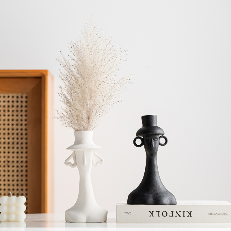 Jarrón de Cerámica con Figura  - Home Decor Lighting Wholesale reseña y precio