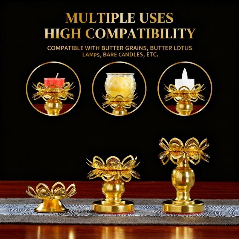 2 Soportes de Latón Dorado con - Lighting Decoration For Diwali reseña y precio