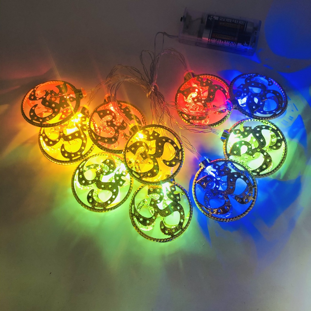 Diwali luz LED AUM OM Swastika - Lighting Decoration For Diwali reseña y precio