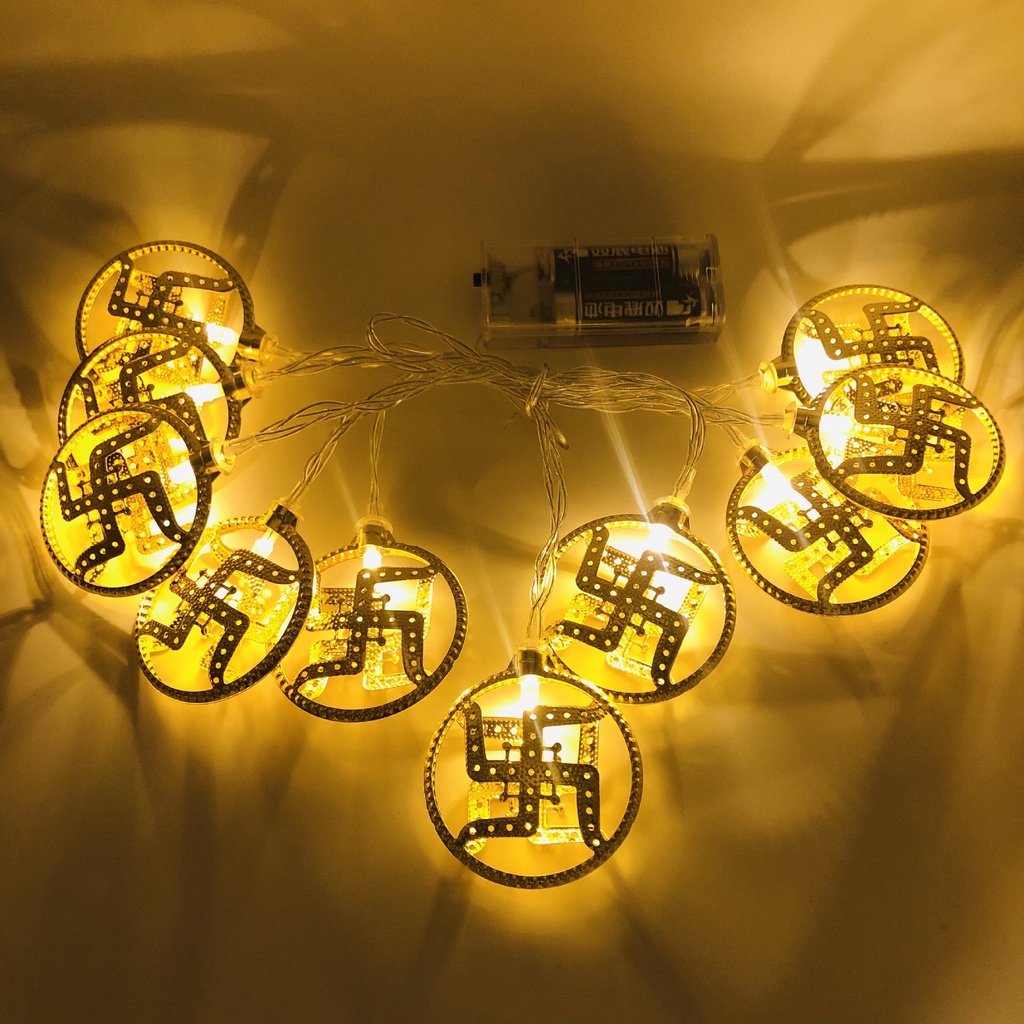 Diwali luz LED AUM OM Swastika - Lighting Decoration For Diwali reseña y precio