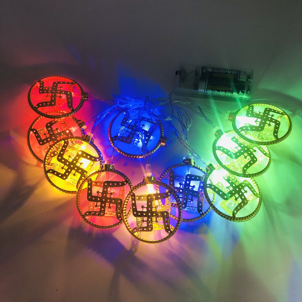 Diwali luz LED AUM OM Swastika - Lighting Decoration For Diwali reseña y precio