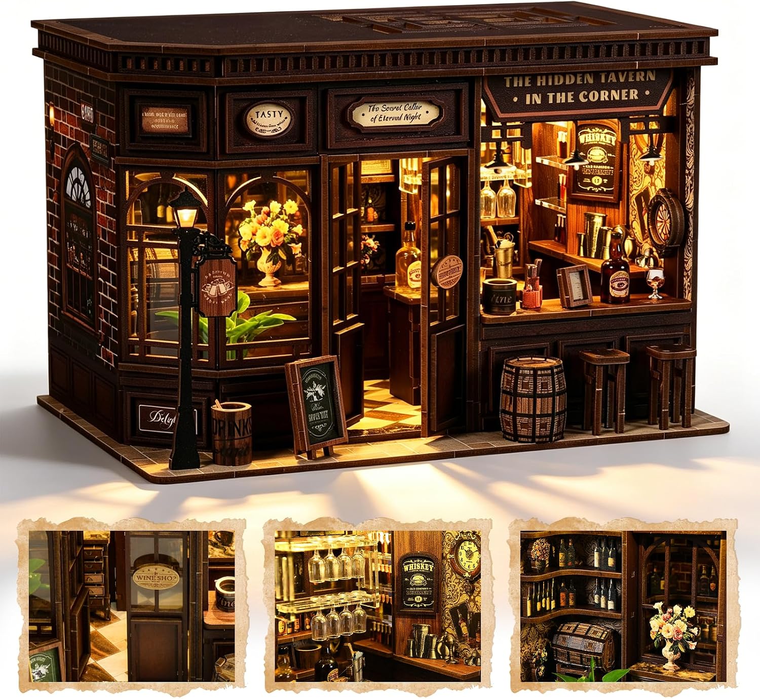 Kit de Casa en Miniatura para  - Lighting Decor House reseña y precio