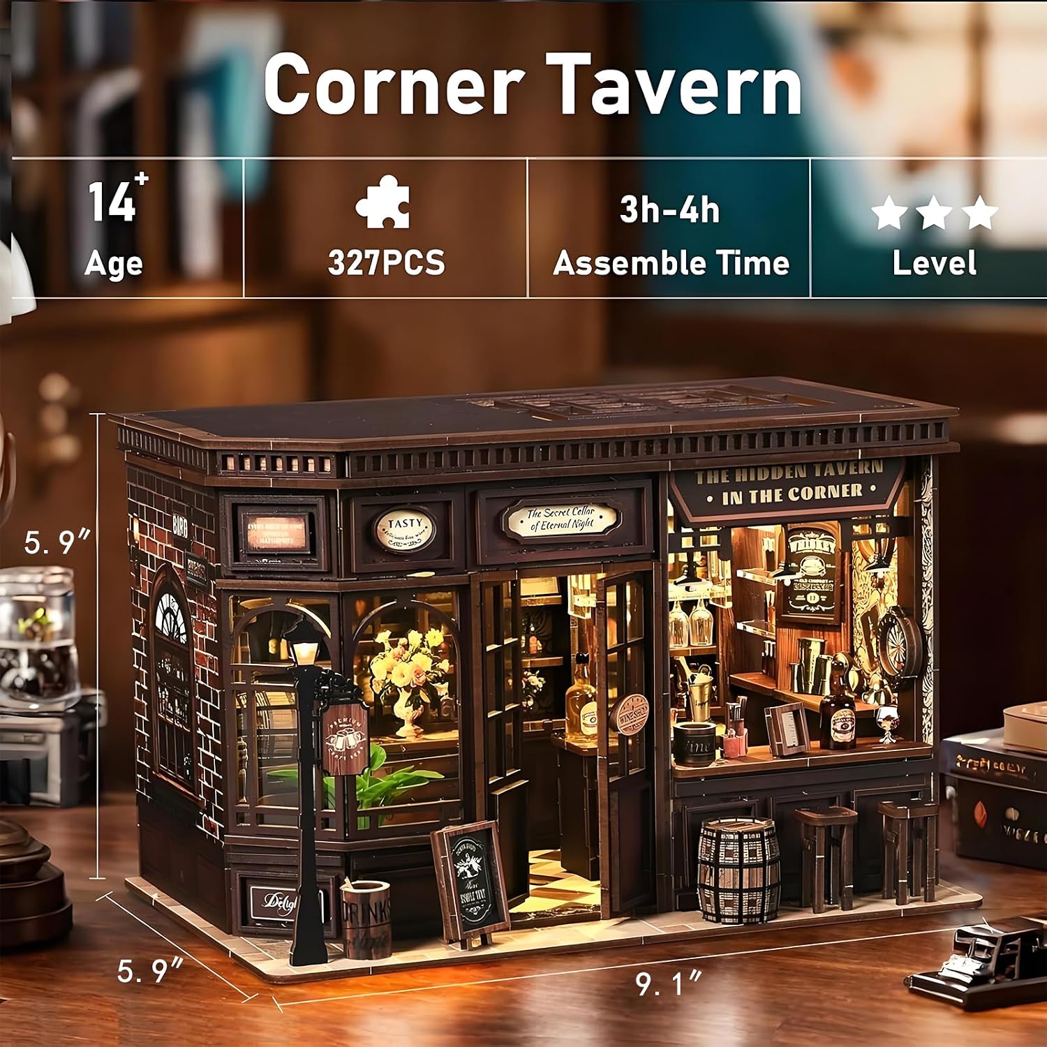Kit de Casa en Miniatura para  - Lighting Decor House reseña y precio